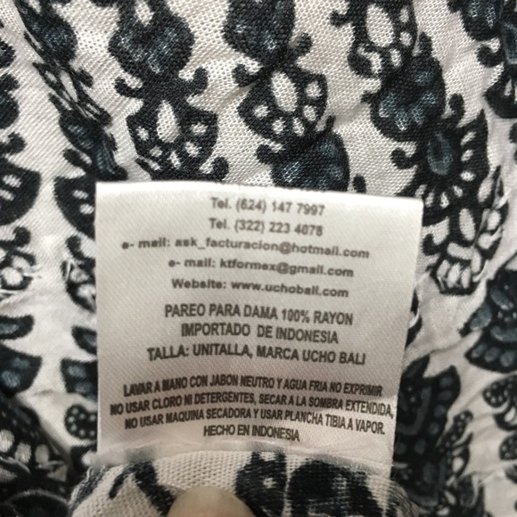 UCHO Bali Sequins Sarong Vest 100% Rayon Beach Vacation Travel Summer One Size - Picture 3 of 9